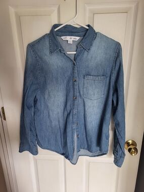 Old Navy Light Blue Denim Shirt
